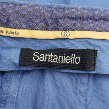 [New Outlet] SANTANIELLO Stretch Cotton Slacks Pants Blue [Size 52] [BLU] [S/S/A/W] [Condition Rank N-] [Men&