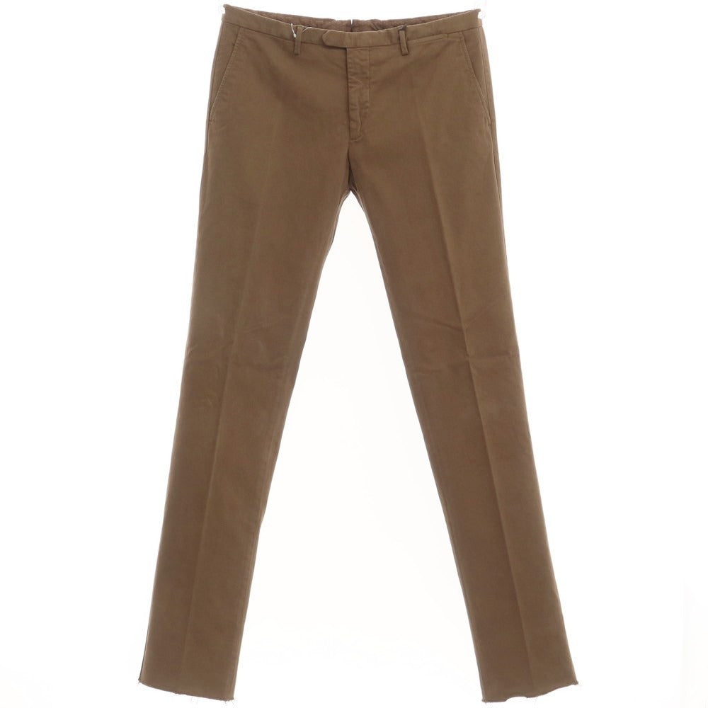 [New] SANTANIELLO Stretch Cotton Slacks Pants Brown [Size 52] [BRW] [S/S/A/W] [Condition Rank N] [Men&