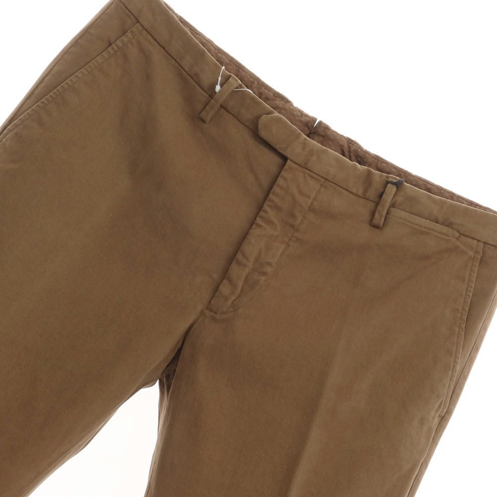 [New] SANTANIELLO Stretch Cotton Slacks Pants Brown [Size 52] [BRW] [S/S/A/W] [Condition Rank N] [Men&