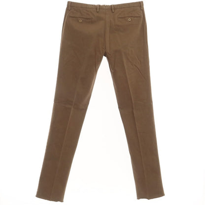 [New] SANTANIELLO Stretch Cotton Slacks Pants Brown [Size 52] [BRW] [S/S/A/W] [Condition Rank N] [Men&
