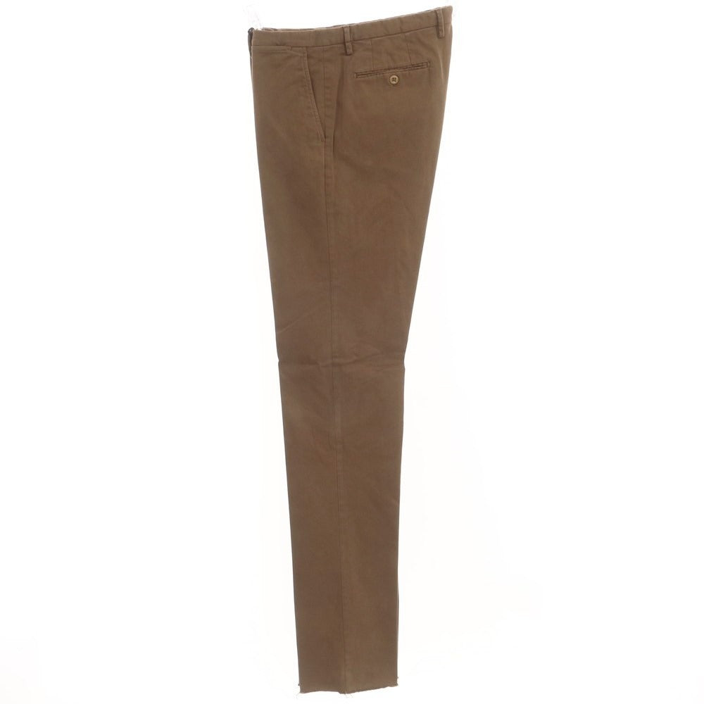 [New] SANTANIELLO Stretch Cotton Slacks Pants Brown [Size 52] [BRW] [S/S/A/W] [Condition Rank N] [Men&