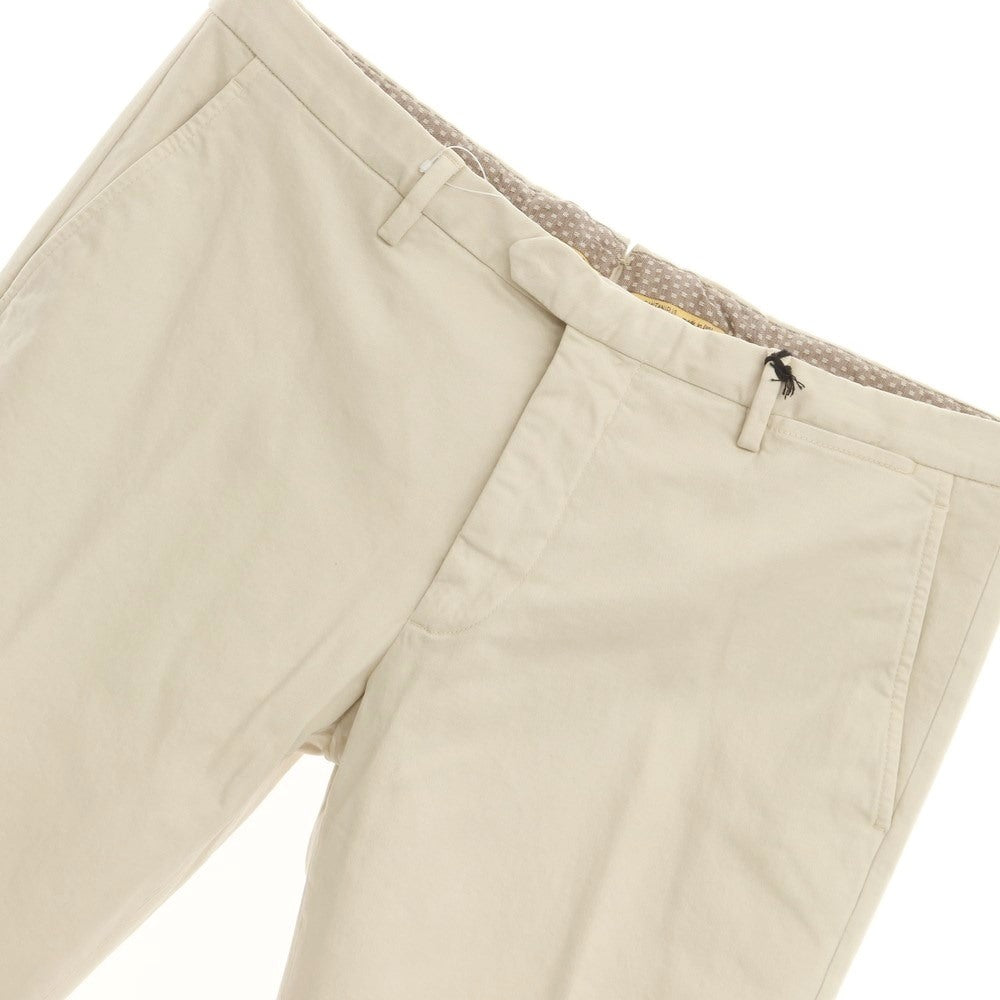 [New] SANTANIELLO Stretch Cotton Slacks Pants Beige [Size 52] [BEI] [S/S/A/W] [Condition Rank N] [Men&