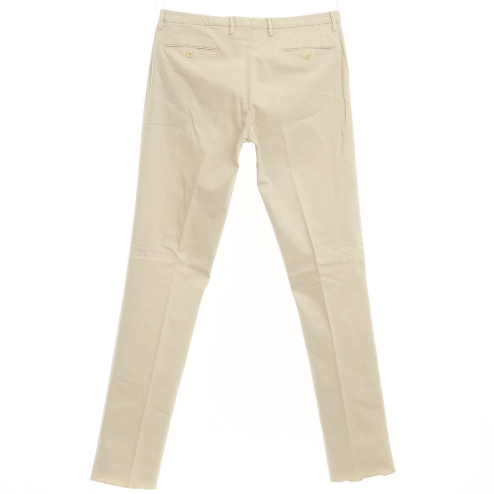 [New] SANTANIELLO Stretch Cotton Slacks Pants Beige [Size 52] [BEI] [S/S/A/W] [Condition Rank N] [Men&