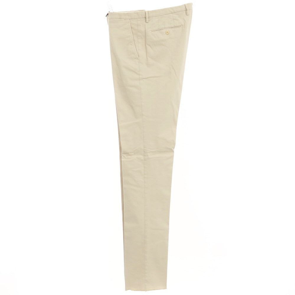 [New] SANTANIELLO Stretch Cotton Slacks Pants Beige [Size 52] [BEI] [S/S/A/W] [Condition Rank N] [Men&
