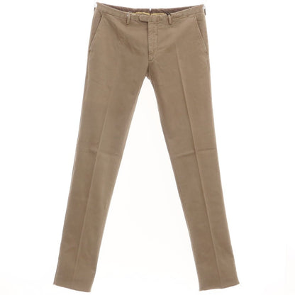 [New Outlet] SANTANIELLO Stretch Cotton Slacks Pants Light Brown [Size 52] [BRW] [S/S/A/W] [Condition Rank N-] [Men&