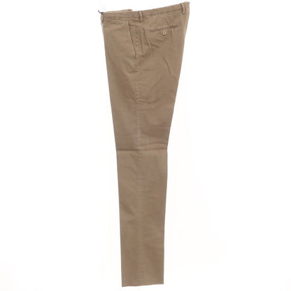 [New Outlet] SANTANIELLO Stretch Cotton Slacks Pants Light Brown [Size 52] [BRW] [S/S/A/W] [Condition Rank N-] [Men&