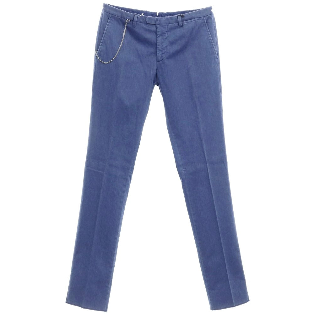 [New Outlet] SANTANIELLO Stretch Cotton Polyester Slacks Pants Blue [Size 52] [BLU] [S/S/A/W] [Condition Rank N-] [Men&