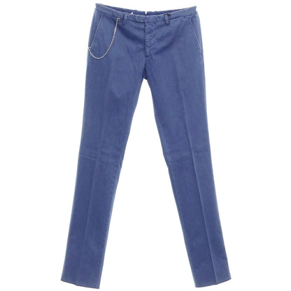 [New Outlet] SANTANIELLO Stretch Cotton Polyester Slacks Pants Blue [Size 52] [BLU] [S/S/A/W] [Condition Rank N-] [Men&
