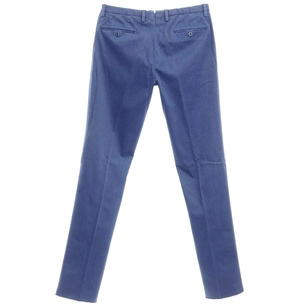 [New Outlet] SANTANIELLO Stretch Cotton Polyester Slacks Pants Blue [Size 52] [BLU] [S/S/A/W] [Condition Rank N-] [Men&