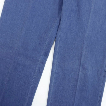 [New Outlet] SANTANIELLO Stretch Cotton Polyester Slacks Pants Blue [Size 52] [BLU] [S/S/A/W] [Condition Rank N-] [Men&