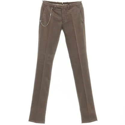 [New Outlet] SANTANIELLO Stretch Cotton Polyester Slacks Pants Ash Brown [Size 44] [BRW] [S/S/A/W] [Condition Rank N-] [Men&