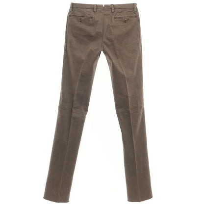 [New Outlet] SANTANIELLO Stretch Cotton Polyester Slacks Pants Ash Brown [Size 44] [BRW] [S/S/A/W] [Condition Rank N-] [Men&