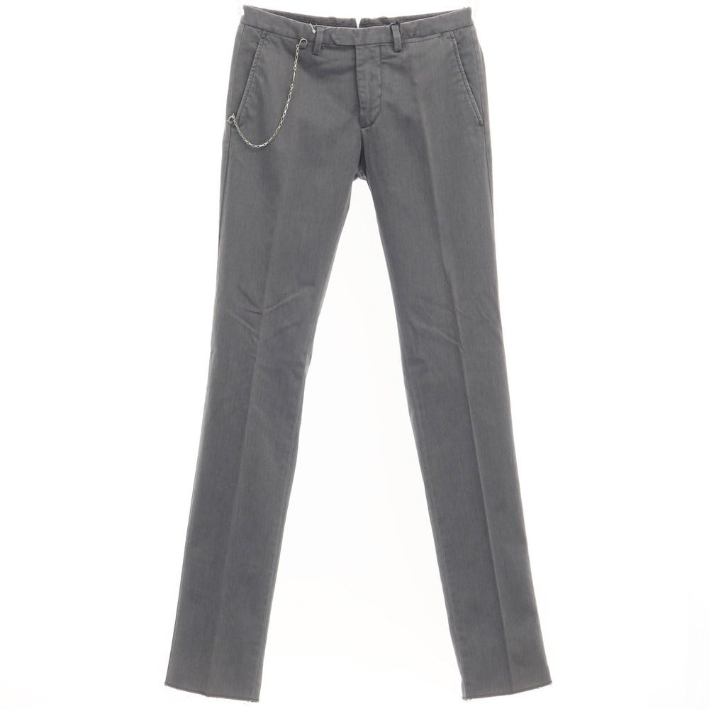 [New Outlet] SANTANIELLO Stretch Cotton Polyester Slacks Pants Gray [Size 46] [GRY] [S/S/A/W] [Condition Rank N-] [Men&