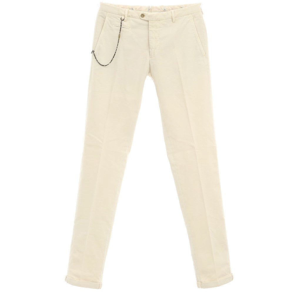 [New Outlet] SANTANIELLO Stretch Cotton Slacks Pants Light Beige [Size 46] [BEI] [S/S/A/W] [Condition Rank N-] [Men&