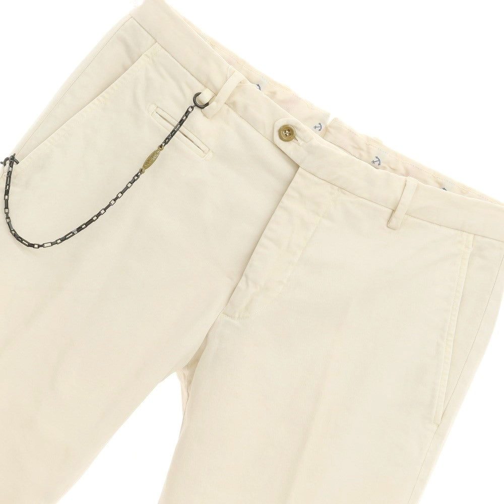 [New Outlet] SANTANIELLO Stretch Cotton Slacks Pants Light Beige [Size 46] [BEI] [S/S/A/W] [Condition Rank N-] [Men&