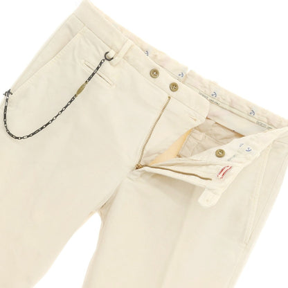 [New Outlet] SANTANIELLO Stretch Cotton Slacks Pants Light Beige [Size 46] [BEI] [S/S/A/W] [Condition Rank N-] [Men&