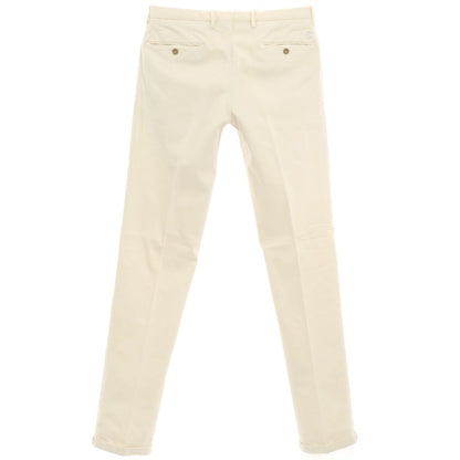 [New Outlet] SANTANIELLO Stretch Cotton Slacks Pants Light Beige [Size 46] [BEI] [S/S/A/W] [Condition Rank N-] [Men&