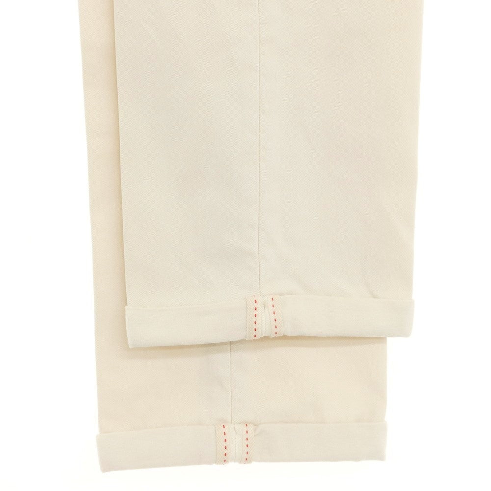 [New Outlet] SANTANIELLO Stretch Cotton Slacks Pants Light Beige [Size 46] [BEI] [S/S/A/W] [Condition Rank N-] [Men&
