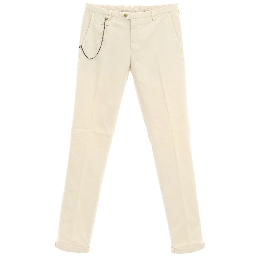 [New Outlet] SANTANIELLO Stretch Cotton Slacks Pants Light Beige [Size 48] [BEI] [S/S/A/W] [Condition Rank N-] [Men&