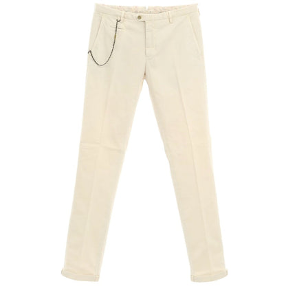 [New Outlet] SANTANIELLO Stretch Cotton Slacks Pants Light Beige [Size 48] [BEI] [S/S/A/W] [Condition Rank N-] [Men&