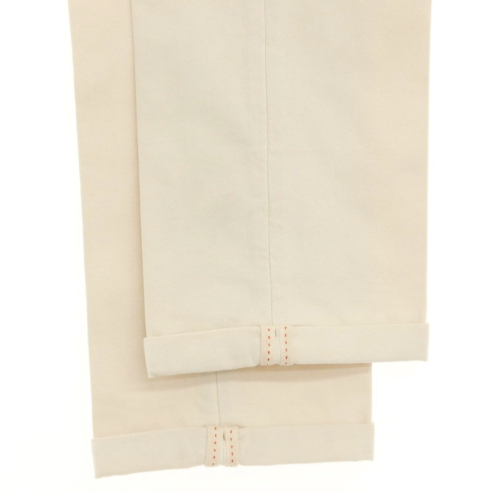 [New Outlet] SANTANIELLO Stretch Cotton Slacks Pants Light Beige [Size 48] [BEI] [S/S/A/W] [Condition Rank N-] [Men&