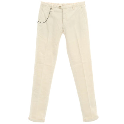 [New Outlet] SANTANIELLO Stretch Cotton Slacks Pants Light Beige [Size 48] [BEI] [S/S/A/W] [Condition Rank N-] [Men&