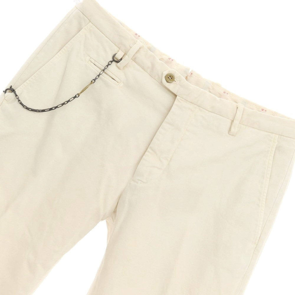 [New Outlet] SANTANIELLO Stretch Cotton Slacks Pants Light Beige [Size 48] [BEI] [S/S/A/W] [Condition Rank N-] [Men&