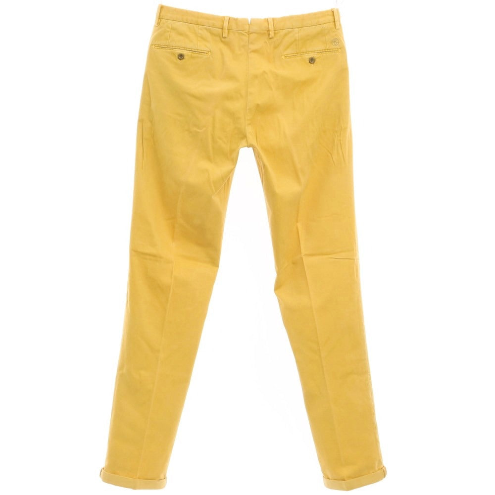 [New Outlet] SANTANIELLO Stretch Cotton Slacks Pants Yellow [Size 48] [YEL] [S/S/A/W] [Condition Rank N-] [Men&