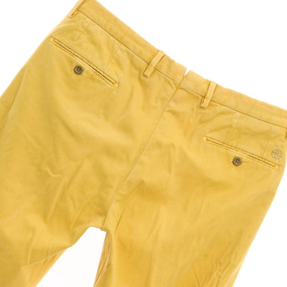 [New Outlet] SANTANIELLO Stretch Cotton Slacks Pants Yellow [Size 48] [YEL] [S/S/A/W] [Condition Rank N-] [Men&
