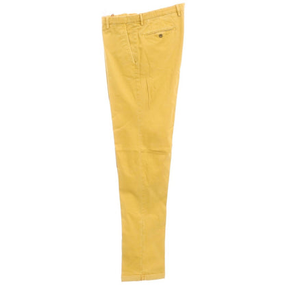 [New Outlet] SANTANIELLO Stretch Cotton Slacks Pants Yellow [Size 48] [YEL] [S/S/A/W] [Condition Rank N-] [Men&
