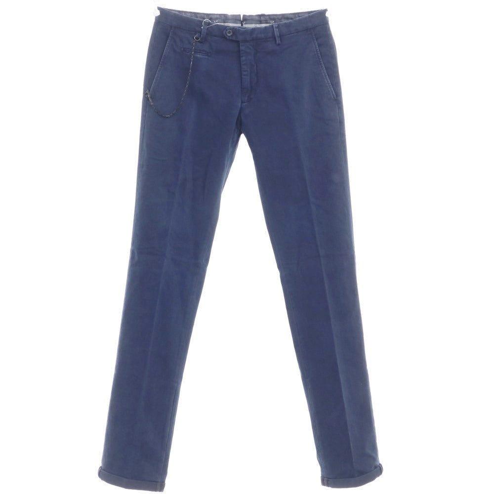 [New] SANTANIELLO Stretch Cotton Slacks Pants Navy [Size 48] [NVY] [S/S/A/W] [Condition Rank N] [Men&