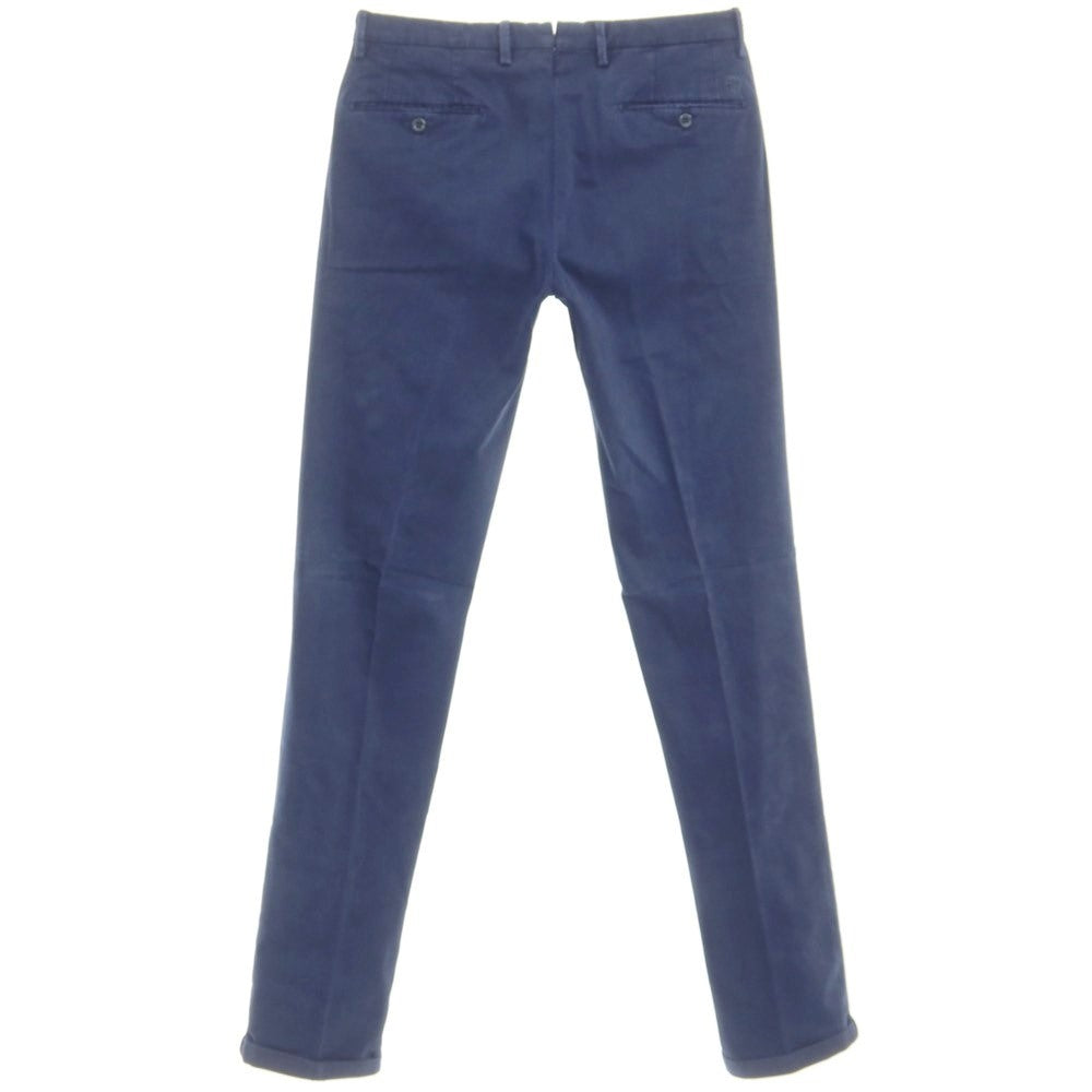 [New] SANTANIELLO Stretch Cotton Slacks Pants Navy [Size 48] [NVY] [S/S/A/W] [Condition Rank N] [Men&