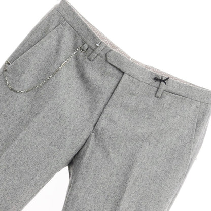 [New] SANTANIELLO Wool Casual Slacks Pants Light Gray [Size 50] [GRY] [A/W] [Condition Rank N] [Men&