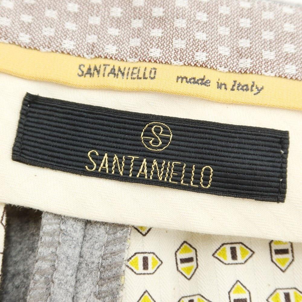 [New] SANTANIELLO Wool Casual Slacks Pants Light Gray [Size 50] [GRY] [A/W] [Condition Rank N] [Men&