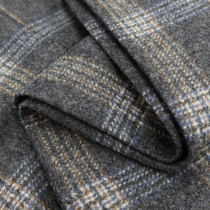 [New] SANTANIELLO Wool Check Casual Slacks Pants Gray x White [Size 50] [GRY] [A/W] [Condition Rank N] [Men&