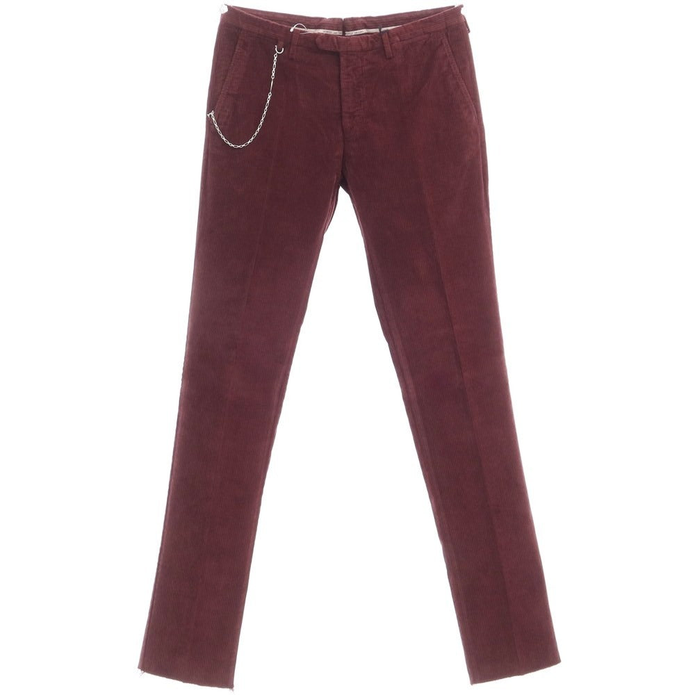 [New] SANTANIELLO Cotton Corduroy Pants Slacks Burgundy [Size 50] [RED] [A/W] [Condition Rank N] [Men&