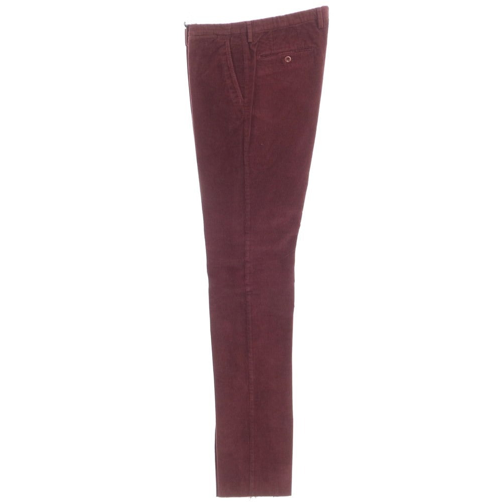 [New] SANTANIELLO Cotton Corduroy Pants Slacks Burgundy [Size 52] [RED] [A/W] [Condition Rank N] [Men&