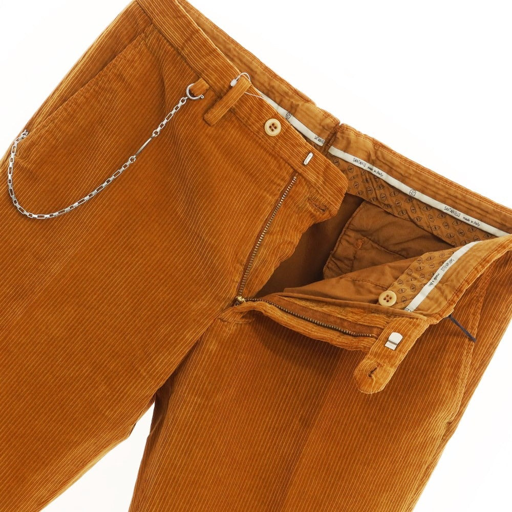 [New] SANTANIELLO Cotton Corduroy Pants Slacks Orange Brown [Size 50] [BRW] [A/W] [Condition Rank N] [Men&