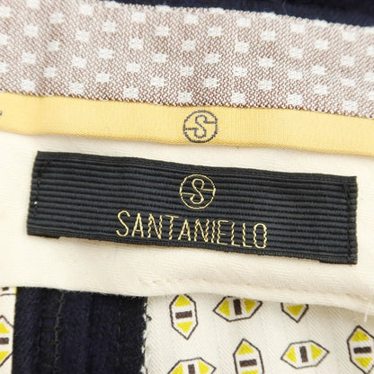 [New] SANTANIELLO Wool Nylon Casual Slacks Pants Dark Navy [Size 52] [NVY] [A/W] [Condition Rank N] [Men&