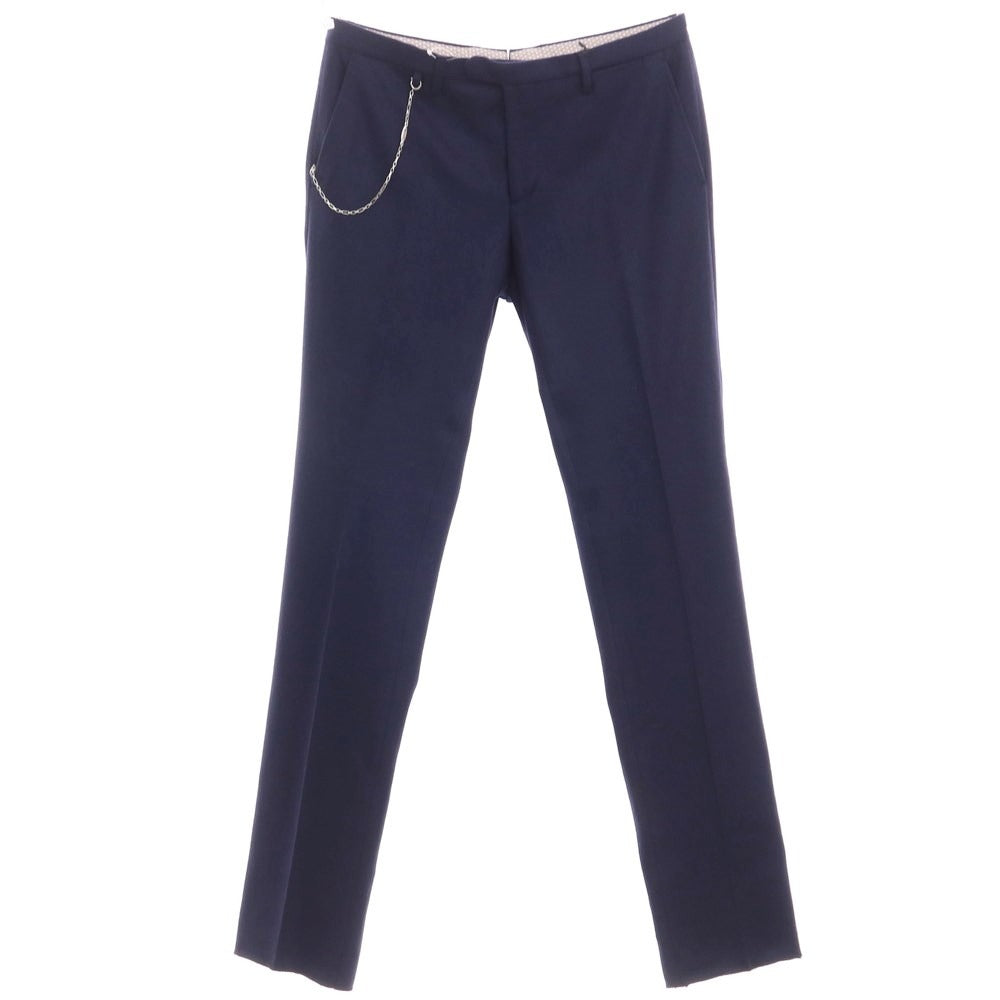 [New] SANTANIELLO Wool Nylon Casual Slacks Pants Dark Navy [Size 52] [NVY] [A/W] [Condition Rank N] [Men&