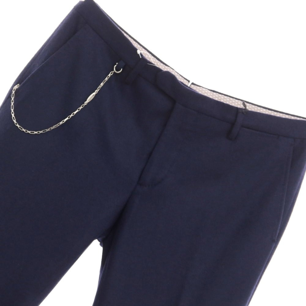 [New] SANTANIELLO Wool Nylon Casual Slacks Pants Dark Navy [Size 52] [NVY] [A/W] [Condition Rank N] [Men&