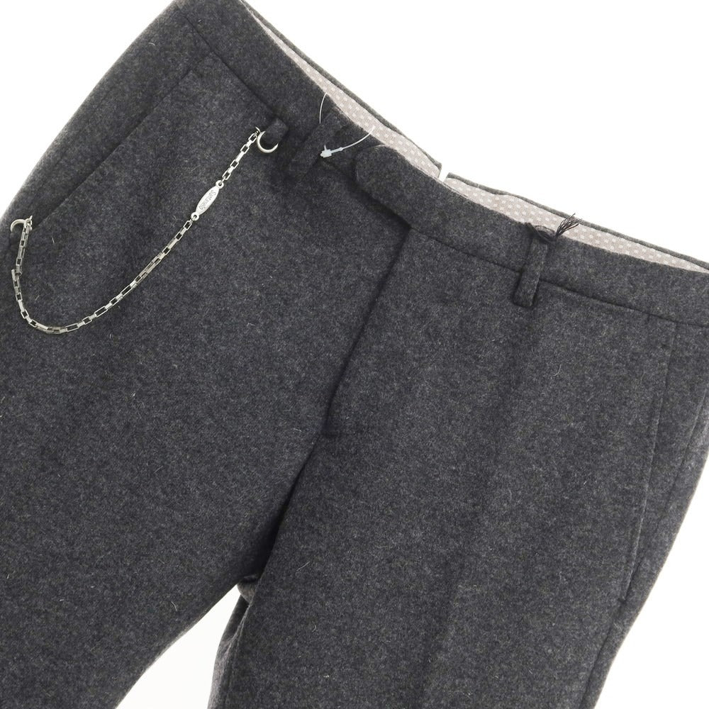 [New] SANTANIELLO Wool nylon casual slacks, dark grey [Size 48] [GRY] [A/W] [Condition rank N] [Men&