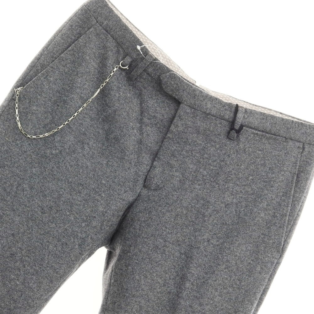 [New] SANTANIELLO Wool Nylon Casual Slacks Pants Gray [Size 48] [GRY] [A/W] [Condition Rank N] [Men&
