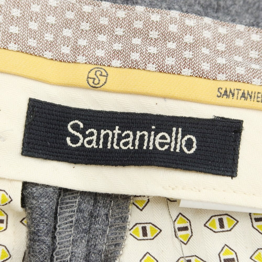[New] SANTANIELLO Wool Nylon Casual Slacks Pants Gray [Size 48] [GRY] [A/W] [Condition Rank N] [Men&