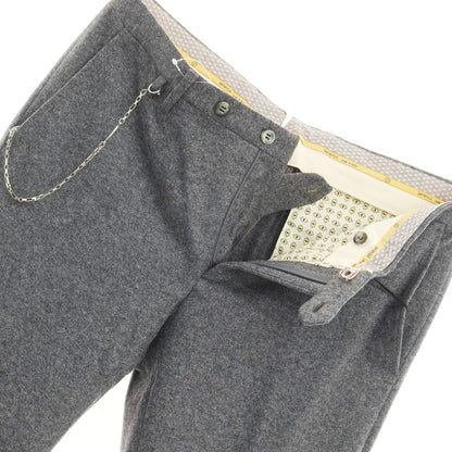 [New] SANTANIELLO Wool Nylon Casual Slacks Pants Gray [Size 52] [GRY] [A/W] [Condition Rank N] [Men&