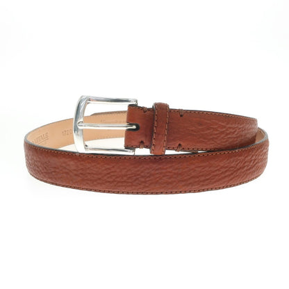 [New] PAOLO VITALE Shark Leather Belt Brown [Size 95] [BRW] [S/S/A/W] [Condition Rank N] [Men&