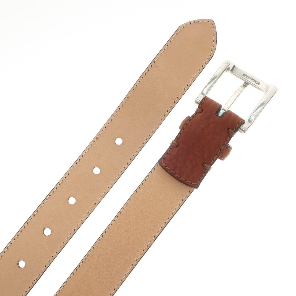 [New] PAOLO VITALE Shark Leather Belt Brown [Size 85] [BRW] [S/S/A/W] [Condition Rank N] [Men&