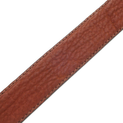 [New] PAOLO VITALE Shark Leather Belt Brown [Size 85] [BRW] [S/S/A/W] [Condition Rank N] [Men&