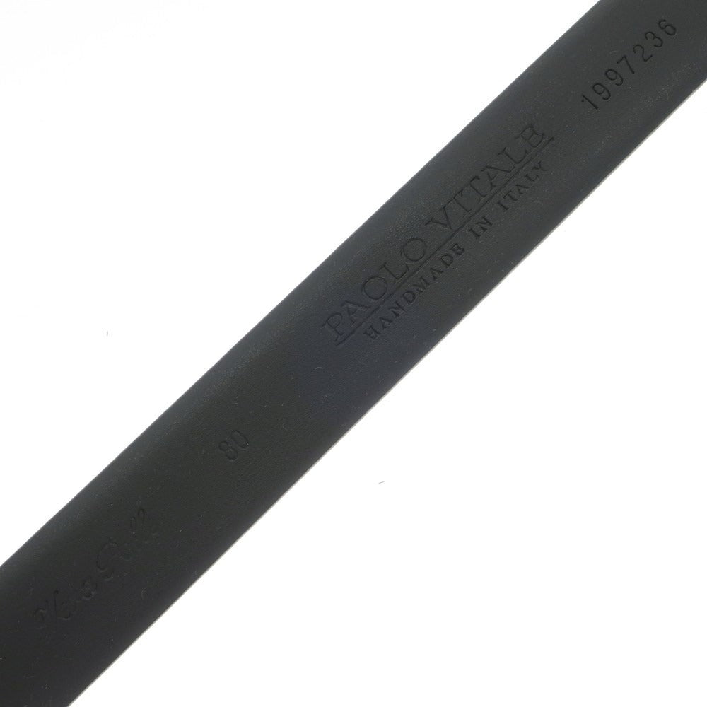 [New] PAOLO VITALE Leather Belt Black [Size 80] [BLK] [S/S/A/W] [Condition Rank N] [Men&
