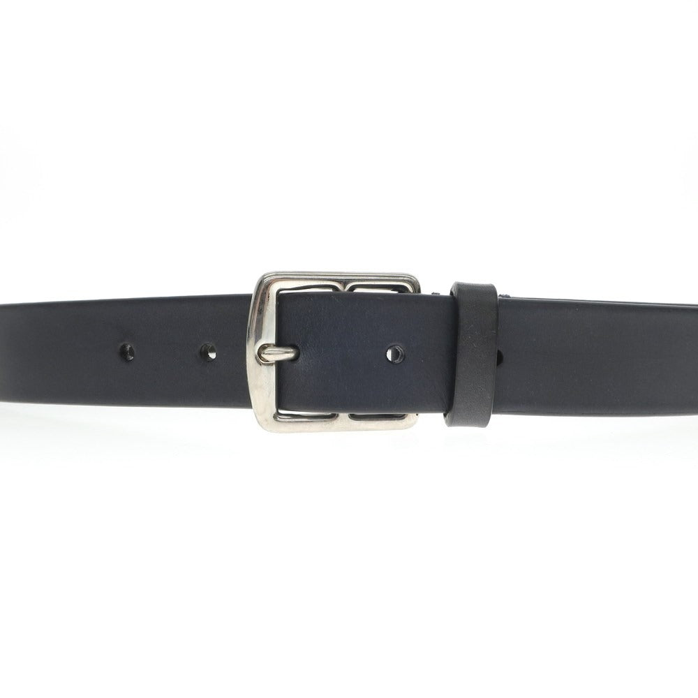 [New Outlet] PAOLO VITALE Leather Belt Black Navy [Size 85] [NVY] [S/S/A/W] [Condition Rank N-] [Men&